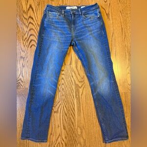 GUESS Men's Slim Straight Davis Jeans Size 32 Medium Blue Wash Stretch Denim
